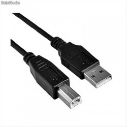 CABLE USB 2.0 IMPRESORA· TIPO AM-BM 1.8M NEGRO NANOCABLE