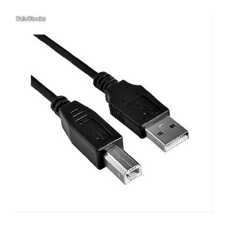 CABLE USB 2.0 IMPRESORA· TIPO AM-BM 1.8M NEGRO NANOCABLE