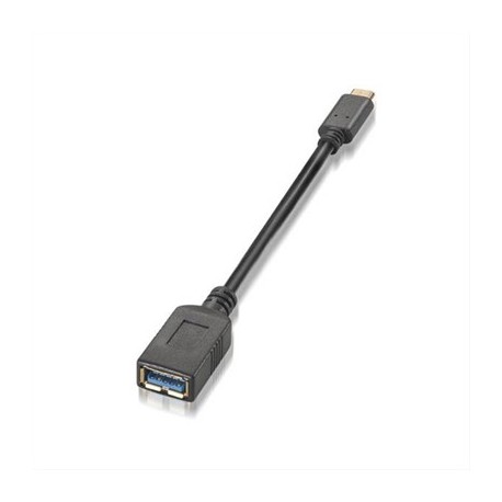 CABLE USB 3.1 GEN1 5GBPS 3A· TIPO C USB-CM-AH 0.15M NEGRO NANOCABLE (OTG)