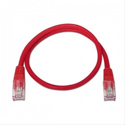 CABLE RED LATIGUILLO RJ45 CAT.6 UTP AWG24·0.5M ROJO NANOCABLE