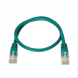 CABLE RED LATIGUILLO RJ45 CAT.6 UTP AWG24·0.5M VERDE NANOCABLE