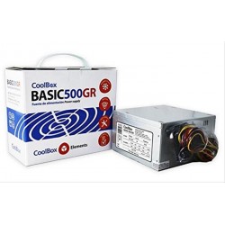 FUENTE ATX 500W COOLBOX BASIC500GR (20+4PIN)