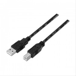 CABLE USB 2.0 IMPRESORA· TIPO AM-BM 1M NEGRO NANOCABLE