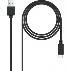 CABLE USB 2.0 3A· TIPO C USB-CM-AM 3M NEGRO NANOCABLE