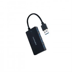 HUB USB 3.0 4xUSB3.0 USB-AM-USB3.0H NEGRO 15CM GRIS