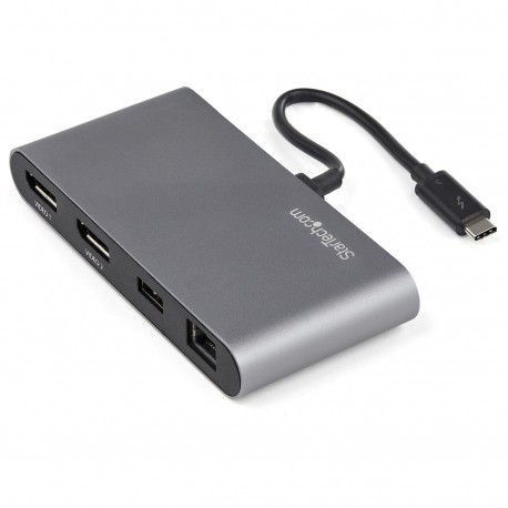 MINI DOCK STARTECH THUNDERBOLT 3 2xDP 4K 60Hz· 1xRJ45· x Hub USB-A (USB 3.05 Gbps)