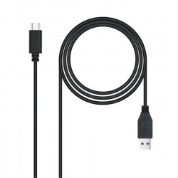CABLE USB 3.1 GEN2 10GBPS 3A· TIPO USB-CM-AM· NEGRO 1.5M NANOCABLE