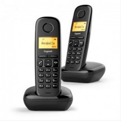 TELEFONO INALAMBRICO GIGASET A170 DUO NEGRO