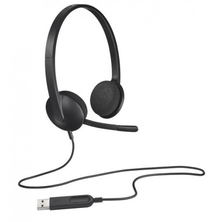 AURICULARES HEADSET LOGITECH H340 CON MICROFONO USB