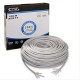 BOBINA 100M CAT.6 RIGIDO AWG24 EXTERIOR NEGRO NANOCABLE