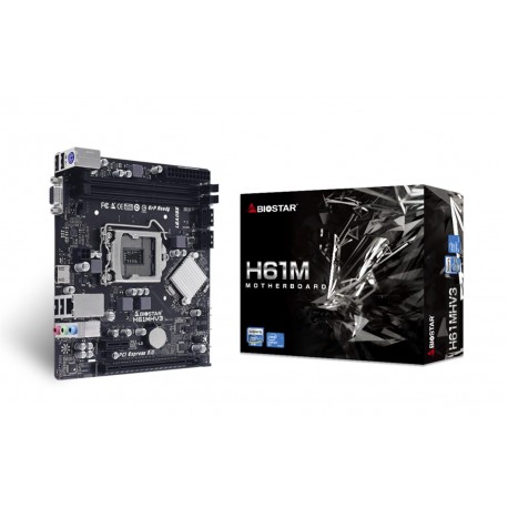 BIOSTAR PLACA BASE H61MHV3 MATX LGA1155·