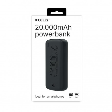 POWERBANK CELLY 20000MAH EVO NEGRO·