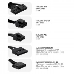 FUENTE ALIMENTACION ATX COOLBOX POWERLINE 3 850W 85% EFI