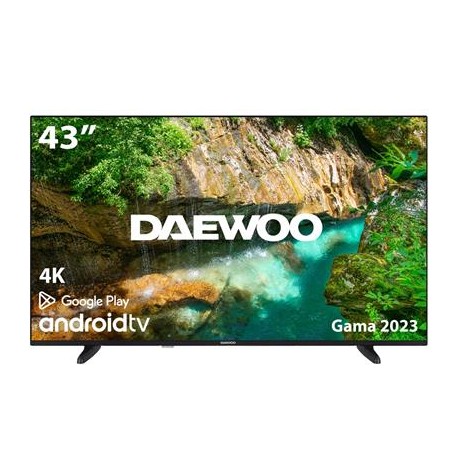 TV LED 43\" DAEWOO 4K UHD ANDROID SMART TV WIFI HDR HDMI USB BLUET TDT2 SATEL DESPRECINTADO