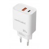 CARGADOR USB-CPD + USB-AQC 30W BLANCO NANOCABLE