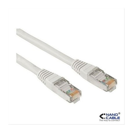 CABLE RED LATIGUILLO RJ45 CAT.6 UTP AWG24·20M GRIS NANOCABLE